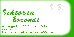 viktoria borondi business card